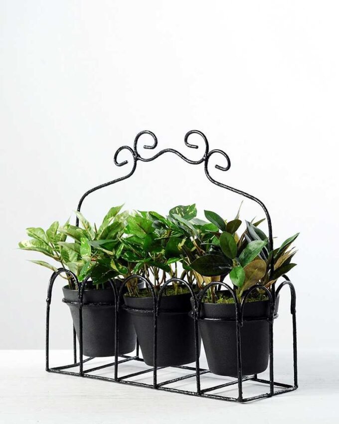 24*8*23 Mini lvs with plastic pot in  iron frame GS-1380299 1 24*8*23 Mini lvs with plastic pot in  iron frame GS-1380299