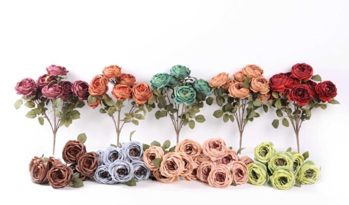 45cm Rose Bush*7 GS-1450126-B1