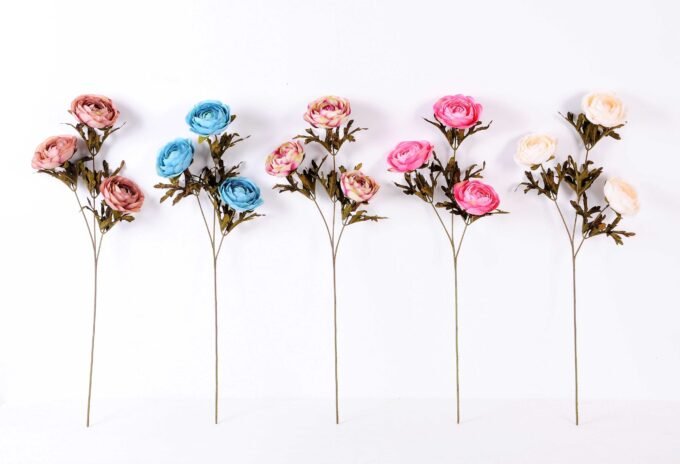 15*28CM Single Camellia Spray*3 GS-1680199A