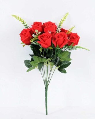 35*35*45CM Rose Bush*9 GS-1780021-R1 Flowers Bush YeahFlower is one of Chinese leading OEM manufacturers and exporters , supplying the silk flowers, wholesale artificial trees 35*35*45CM Rose Bush*9 GS-1780021-R1