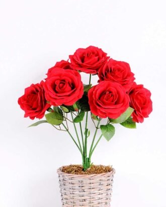 25*25*43CM Rose Bush*7 GS-1810035-R1