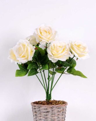 25*25*43CM Rose Bush*7 GS-1810035-W1