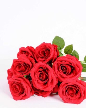 28*28*45CM Rose Bush*9 GS-1810036-R1 Flowers Bush YeahFlower is one of Chinese leading OEM manufacturers and exporters , supplying the silk flowers, wholesale artificial trees 28*28*45CM Rose Bush*9 GS-1810036-R1