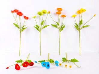 10*56cm Mini poppy spray*4 GS-2180007 Single Flowers YeahFlower is one of Chinese leading OEM manufacturers and exporters , supplying the silk flowers, wholesale artificial trees 10*56cm Mini poppy spray*4 GS-2180007