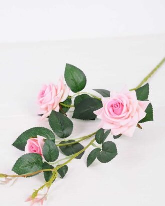 17*82cm Velvet mini rose spray*3 GS-2390011-P1