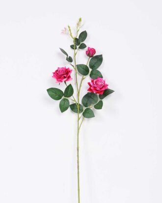 17*82cm Velvet mini rose spray*3 GS-2390011-P2