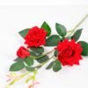17*82cm Velvet mini rose spray*3 GS-2390011-R1