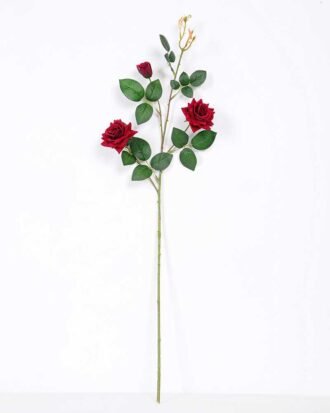 17*82cm Velvet mini rose spray*3 GS-2390011-R3
