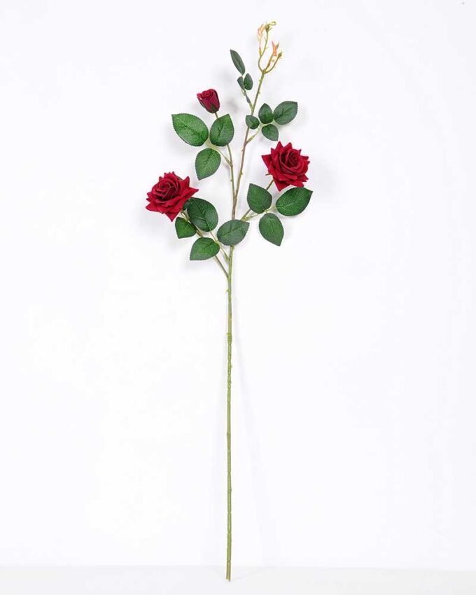 17*82cm Velvet mini rose spray*3 GS-2390011-R3