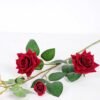 17*82cm Velvet mini rose spray*3 GS-2390011-R3