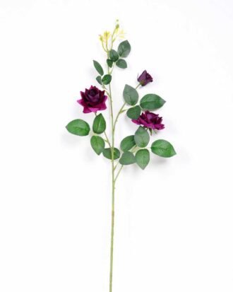 17*82cm Velvet mini rose spray*3 GS-2390011-Z1