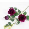 17*82cm Velvet mini rose spray*3 GS-2390011-Z1