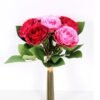 12*12*20cm Rose*6 with raffia GS-2620053-R1