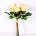 12*12*20cm Rose*6 with raffia GS-2620053-W1