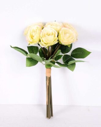 12*12*20cm Rose*6 with raffia GS-2620053-W1