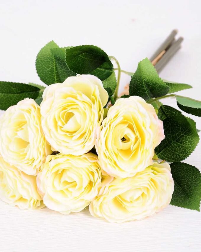 12*12*20cm Rose*6 with raffia GS-2620053-W1