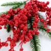 20*45cm red berry & Pine twigs spray GS-3010094
