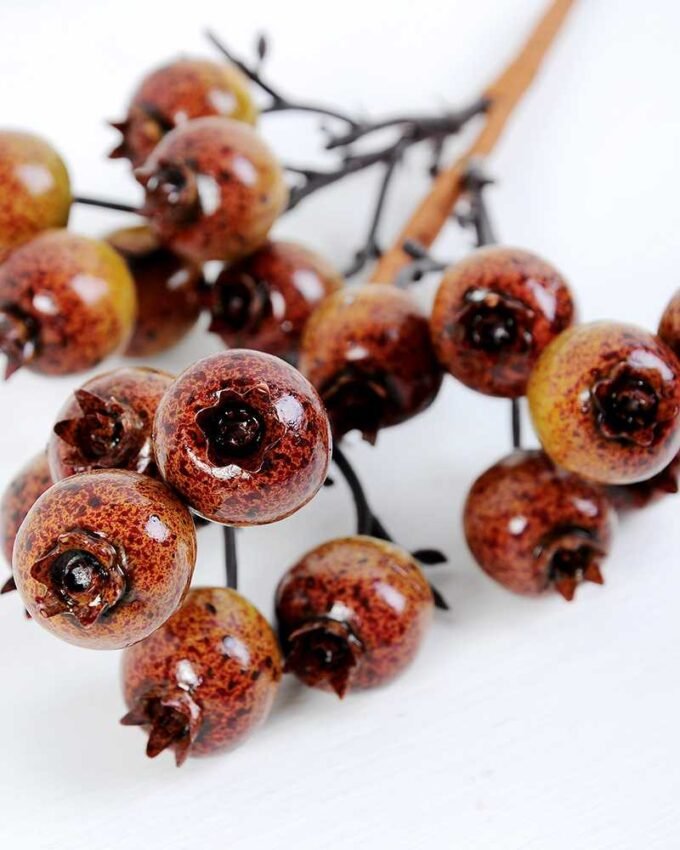 10*40cm green pomegranate?branches  spray GS-3010112