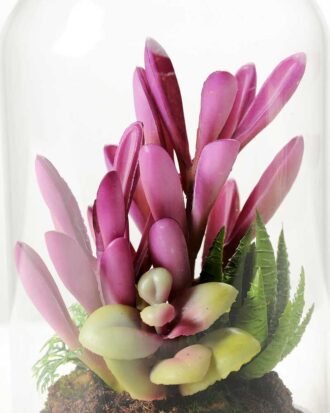 desert plant in glass pot H:17CM W: 9.5CM GS-3030028