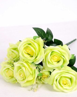 18*40cm Rose bush*7 GS-3150007-G1 Flowers Bush YeahFlower is one of Chinese leading OEM manufacturers and exporters , supplying the silk flowers, wholesale artificial trees 18*40cm Rose bush*7 GS-3150007-G1