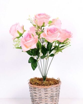 18*40cm Rose bush*7 GS-3150007-P1 Flowers Bush YeahFlower is one of Chinese leading OEM manufacturers and exporters , supplying the silk flowers, wholesale artificial trees 18*40cm Rose bush*7 GS-3150007-P1