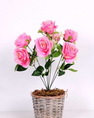 18*40cm Rose bush*7 GS-3150007-P2 Flowers Bush YeahFlower is one of Chinese leading OEM manufacturers and exporters , supplying the silk flowers, wholesale artificial trees 18*40cm Rose bush*7 GS-3150007-P2