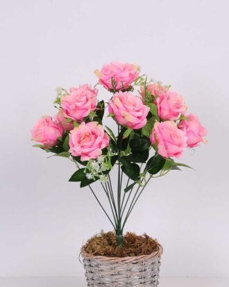 18*42cm Rose bush*12 GS-3150008-P2 Flowers Bush YeahFlower is one of Chinese leading OEM manufacturers and exporters , supplying the silk flowers, wholesale artificial trees 18*42cm Rose bush*12 GS-3150008-P2