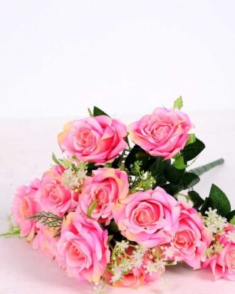 18*42cm Rose bush*12 GS-3150008-P2 Flowers Bush YeahFlower is one of Chinese leading OEM manufacturers and exporters , supplying the silk flowers, wholesale artificial trees 18*42cm Rose bush*12 GS-3150008-P2