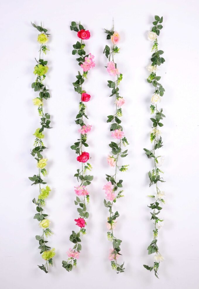 9*180cm Rose & hydrangea vine GS-3150009