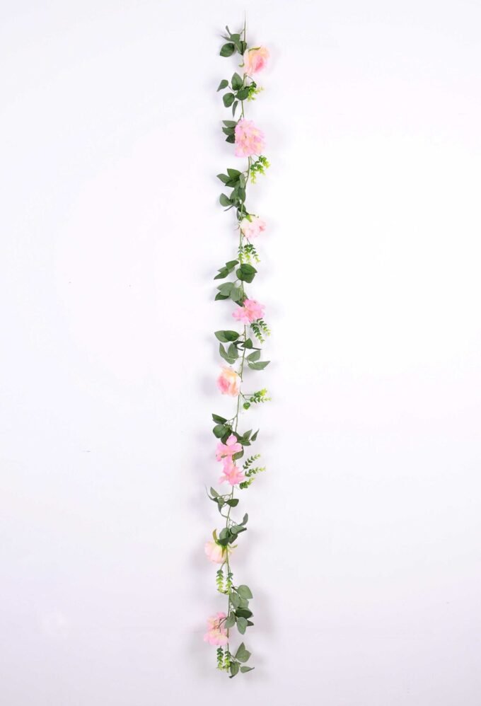 9*180cm Rose & hydrangea vine GS-3150009