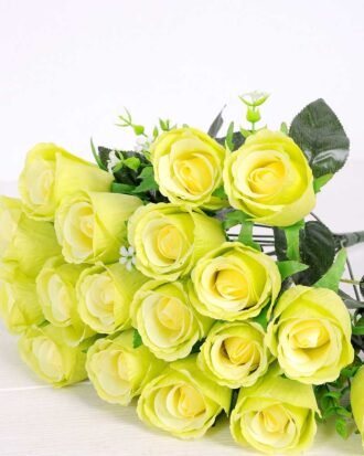 32*36cm Mini rose bush*18 GS-3150011-G1 Flowers Bush YeahFlower is one of Chinese leading OEM manufacturers and exporters , supplying the silk flowers, wholesale artificial trees 32*36cm Mini rose bush*18 GS-3150011-G1