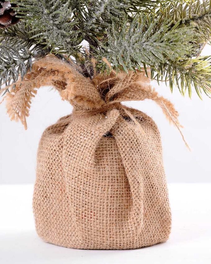 19*40CM pine needle in linen Pot GS-3300111