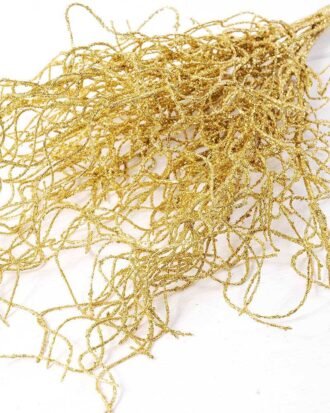50cm Gold Glittered Willow Spray (1 Count) Christmas Florals GS-3350029