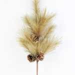 34" Pine needle & plastic pine cone GS-3480098B
