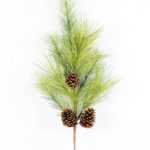 34" Pine needle & plastic pine cone GS-3480098