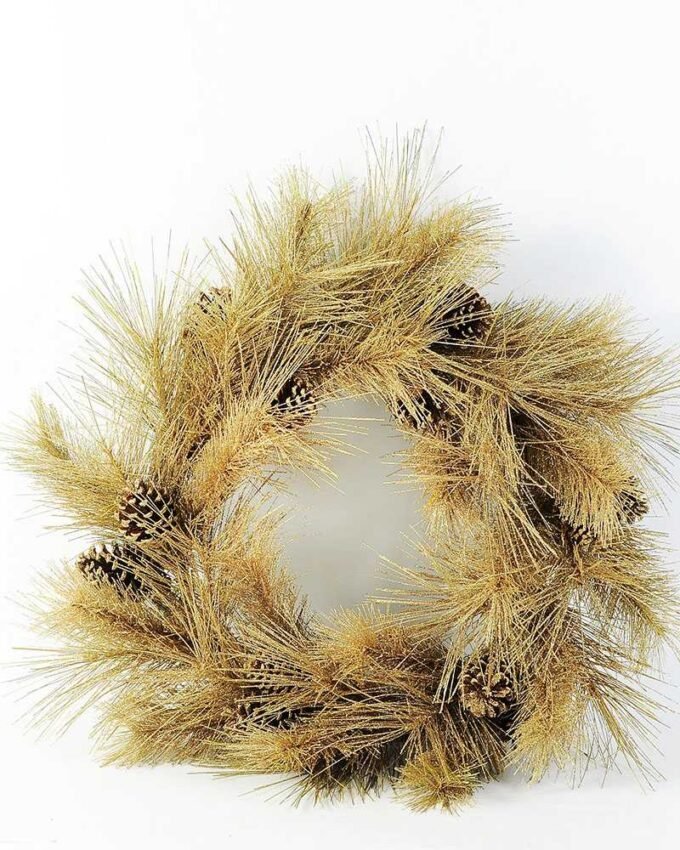 30"pine wreath & plastic pine cone GS-3480104 3 30"pine wreath & plastic pine cone GS-3480104