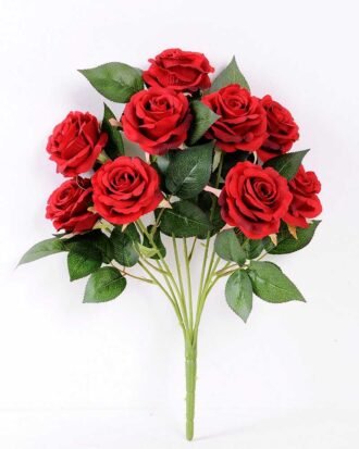 28*42CM FA43CM rose bush *9 GS-3580001A Flowers Bush YeahFlower is one of Chinese leading OEM manufacturers and exporters , supplying the silk flowers, wholesale artificial trees 28*42CM FA43CM rose bush *9 GS-3580001A
