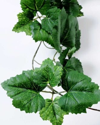 W18 H200cm Grape lvs vine Garland GS-3710003 Leaves&Sprays&Foliages YeahFlower is one of Chinese leading OEM manufacturers and exporters , supplying the silk flowers, wholesale artificial trees W18 H200cm Grape lvs vine Garland GS-3710003