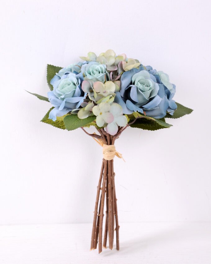 25cm Rose&Hydrangea bunch*8 GS-1450121-B1