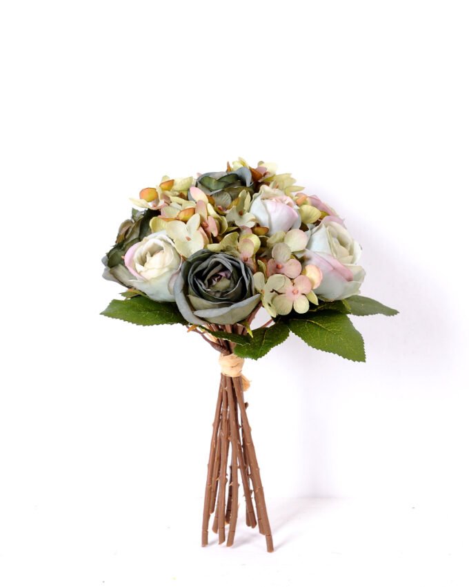 27cm Rose&Hydrangea bunch*11 GS-1450122
