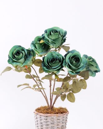 47cm Rose Bush*7 GS-1450125-G1 Flowers Bush YeahFlower is one of Chinese leading OEM manufacturers and exporters , supplying the silk flowers, wholesale artificial trees 47cm Rose Bush*7 GS-1450125-G1