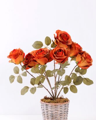 47cm Rose Bush*7 GS-1450125-O1 Flowers Bush YeahFlower is one of Chinese leading OEM manufacturers and exporters , supplying the silk flowers, wholesale artificial trees 47cm Rose Bush*7 GS-1450125-O1