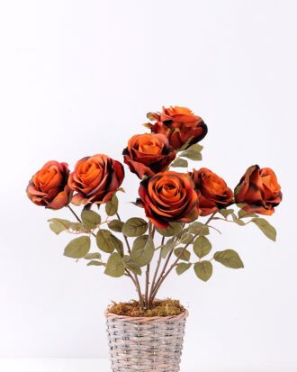 47cm Rose Bush*7 GS-1450125-O2 Flowers Bush YeahFlower is one of Chinese leading OEM manufacturers and exporters , supplying the silk flowers, wholesale artificial trees 47cm Rose Bush*7 GS-1450125-O2