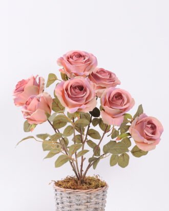 47cm Rose Bush*7 GS-1450125-P1 Flowers Bush YeahFlower is one of Chinese leading OEM manufacturers and exporters , supplying the silk flowers, wholesale artificial trees 47cm Rose Bush*7 GS-1450125-P1