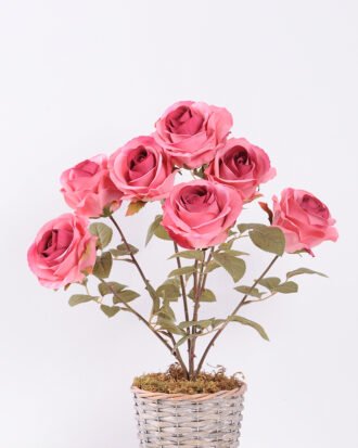 47cm Rose Bush*7 GS-1450125-P2 Flowers Bush YeahFlower is one of Chinese leading OEM manufacturers and exporters , supplying the silk flowers, wholesale artificial trees 47cm Rose Bush*7 GS-1450125-P2