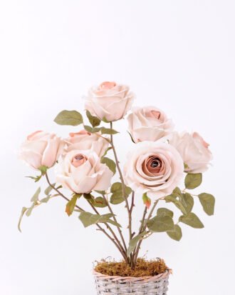 47cm Rose Bush*7 GS-1450125-W3 Flowers Bush YeahFlower is one of Chinese leading OEM manufacturers and exporters , supplying the silk flowers, wholesale artificial trees 47cm Rose Bush*7 GS-1450125-W3