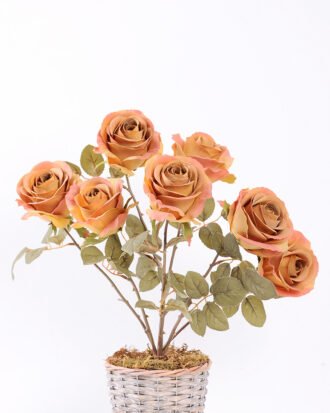 47cm Rose Bush*7 GS-1450125-Y1 Flowers Bush YeahFlower is one of Chinese leading OEM manufacturers and exporters , supplying the silk flowers, wholesale artificial trees 47cm Rose Bush*7 GS-1450125-Y1