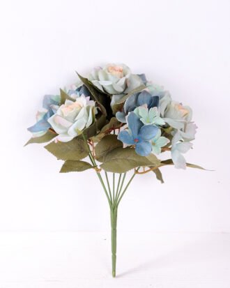 29cm Rose&Hydrangea bunch*7 GS-1450131-B1