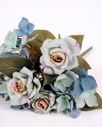 29cm Rose&Hydrangea bunch*7 GS-1450131-B1
