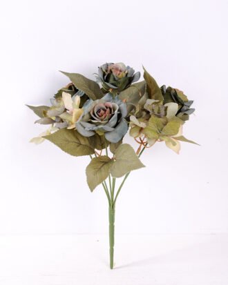 29cm Rose&Hydrangea bunch*7 GS-1450131-G1